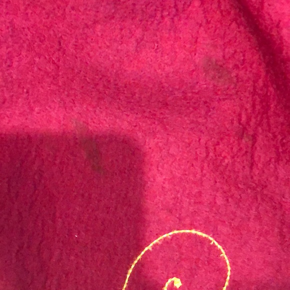 Authentic Vintage 1950s Felt Circle Poodle Skirt, Burgundy - Picture 6 of 8